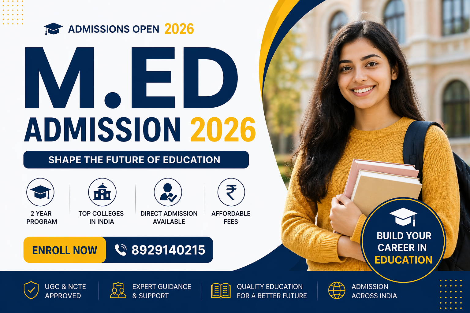 M.Ed Admission 2026